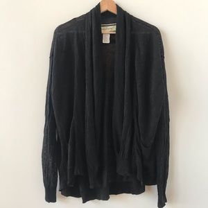byMarlene Birger black lightweight draped cardigan